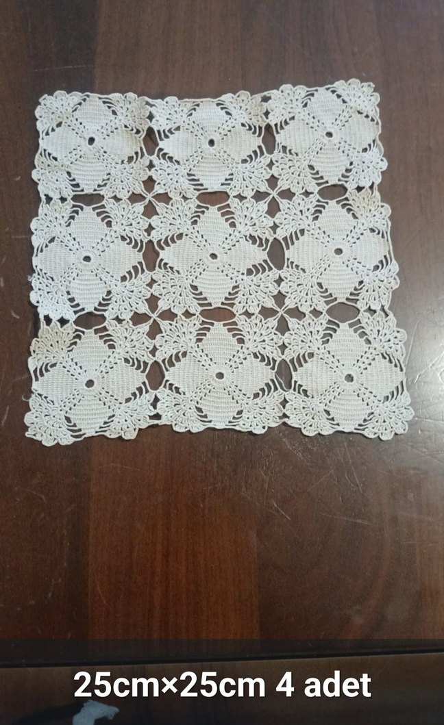 Dantel fiskos ve peçeteler - Görsel 4