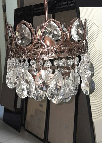 Antika Kristal Sarkıt Avize - Görsel 2