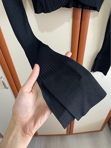 Diğer Siyah crop bluz