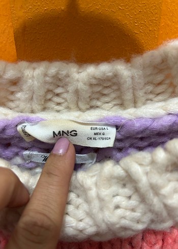 Mango Bohem Renkli Örgü Kadın Kazak