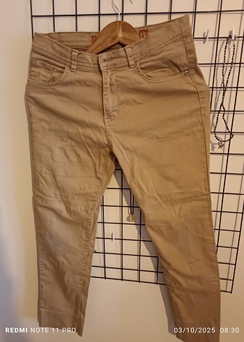 Bej Çocuk Kumaş Pantolon Regular Fit
