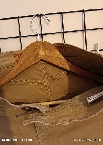 13-14 Yaş Beden Bej Çocuk Kumaş Pantolon Regular Fit