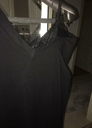 xl Beden Siyah penye elbise