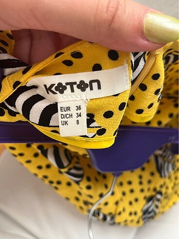 Koton Koton sarı etek