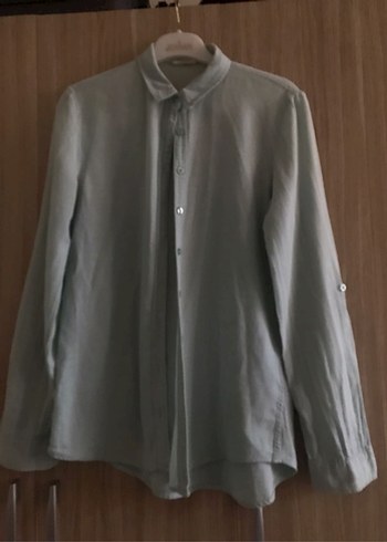 Mint yeşili Gömlek - Görsel 2