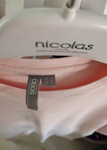 Asos Pembe Uzun Kollu Midi Tunik