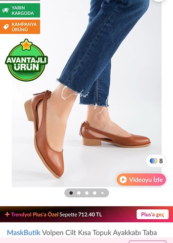 MaskButik Volpen Kısa Topuklu Deri Ayakkabı