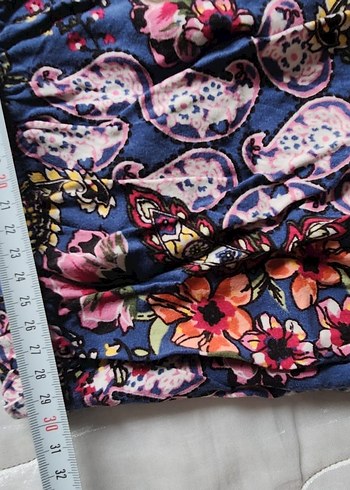 Çiçek Desenli Uzun Bohem Etek - Görsel 5