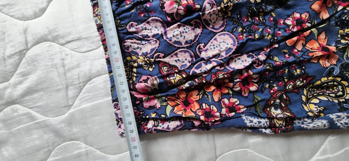 Çiçek Desenli Uzun Bohem Etek - Görsel 5