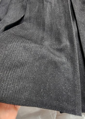 Siyah Pilili Midi Etek - Görsel 4