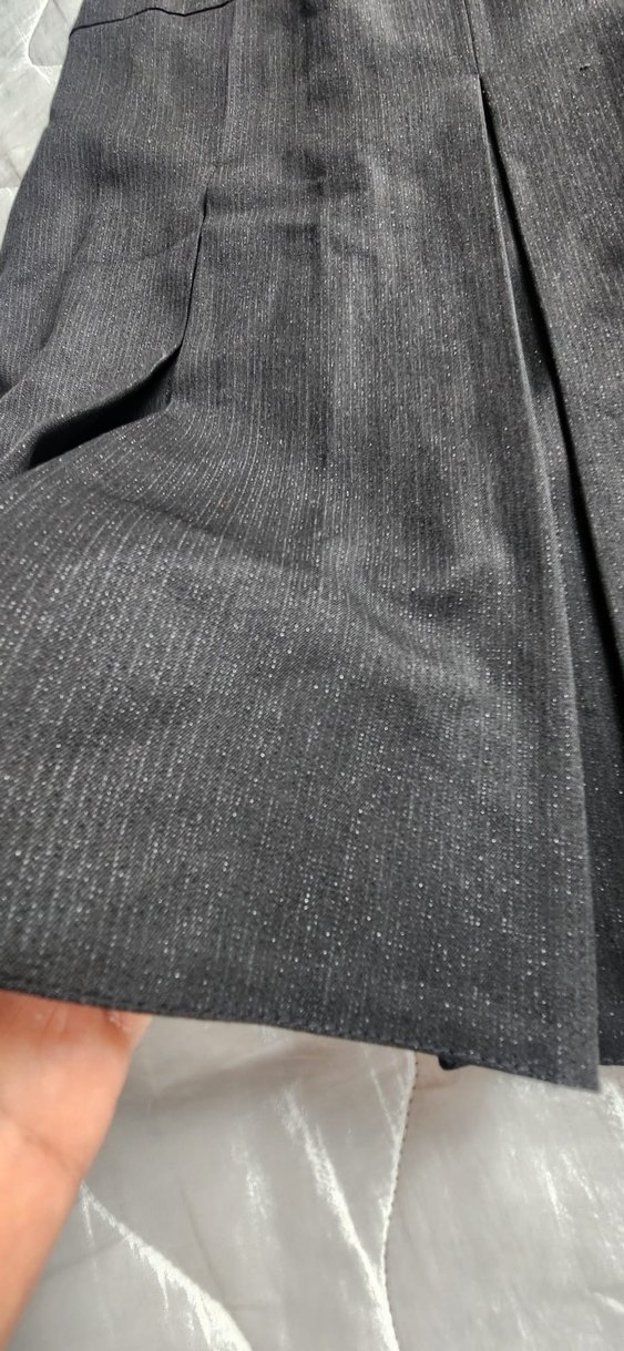 Siyah Pilili Midi Etek - Görsel 4