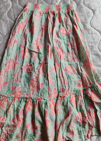 Bol Kesim Pastel Renkli Uzun Etek - Görsel 7