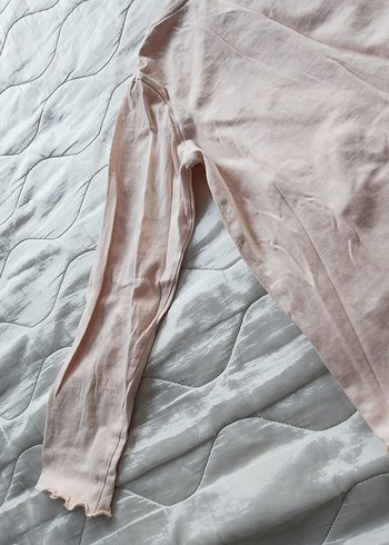 Kız Çocuk Pembe Uzun Kollu At Desenli Tişört - Görsel 3