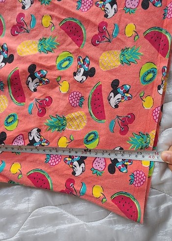 Kız Çocuk Renkli Baskılı Kısa Kollu Tişört - Görsel 4