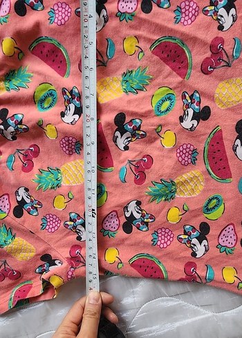 Kız Çocuk Renkli Baskılı Kısa Kollu Tişört - Görsel 2