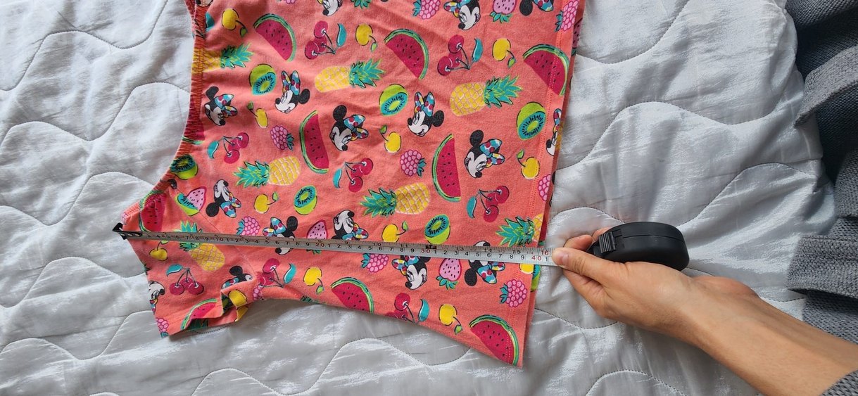 Kız Çocuk Renkli Baskılı Kısa Kollu Tişört - Görsel 4