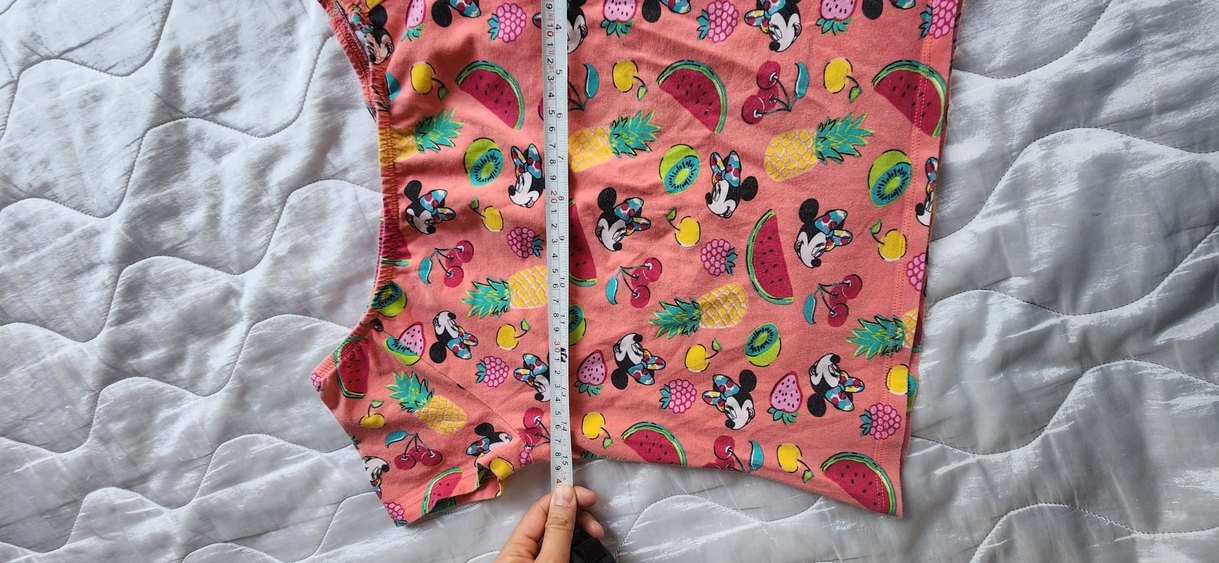 Kız Çocuk Renkli Baskılı Kısa Kollu Tişört - Görsel 2