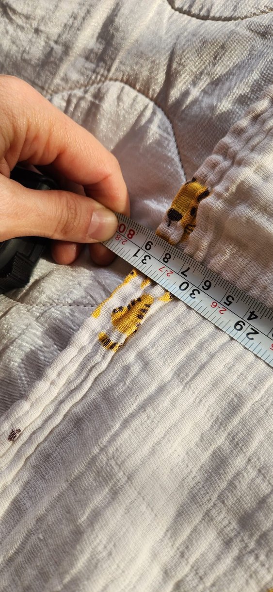 Nakışlı Gri Keten Çocuk müslin - Görsel 4