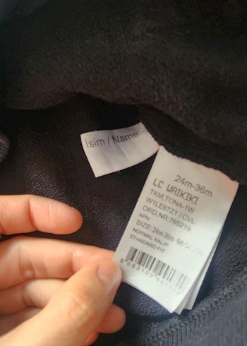 Erkek Çocuk Siyah Keten Sweatshirt - Görsel 3