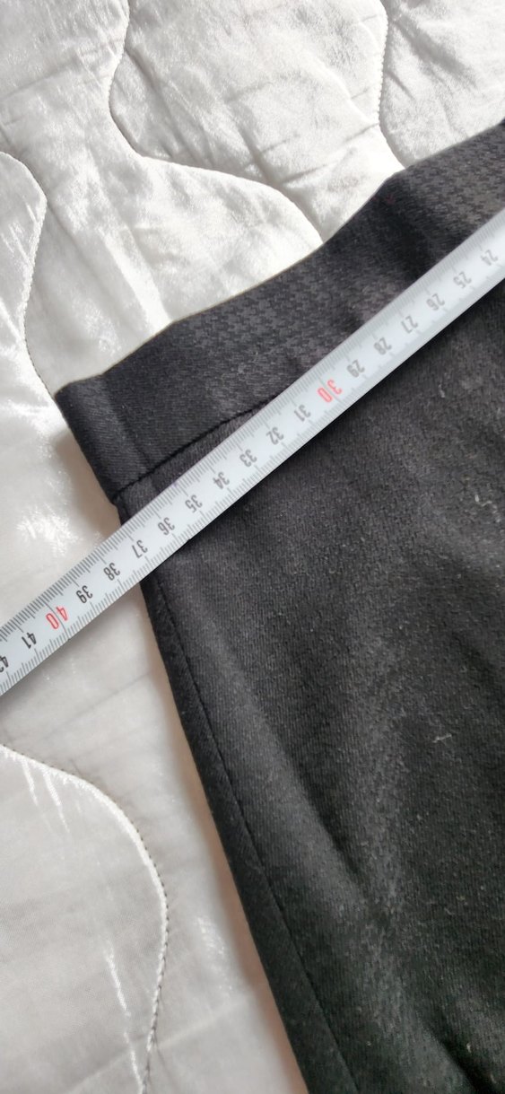 Düz Siyah Midi Kalem Etek - Görsel 2