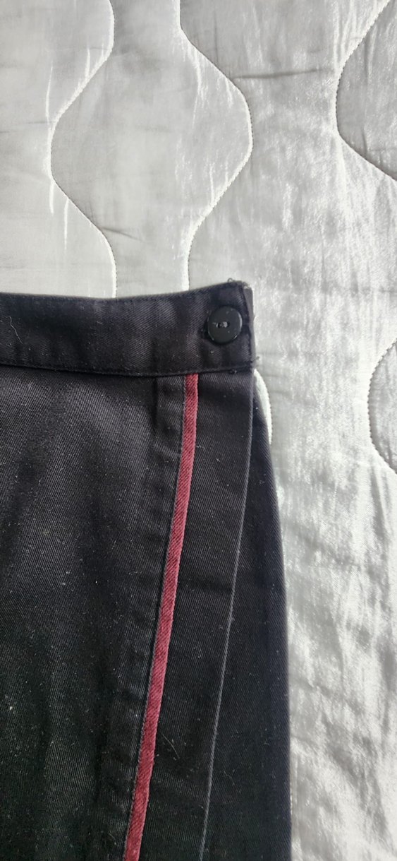 Siyah Pilili Midi Mini şort Etek - Görsel 4