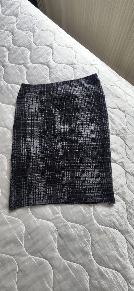 Gri Midi Kalem Etek - Görsel 3