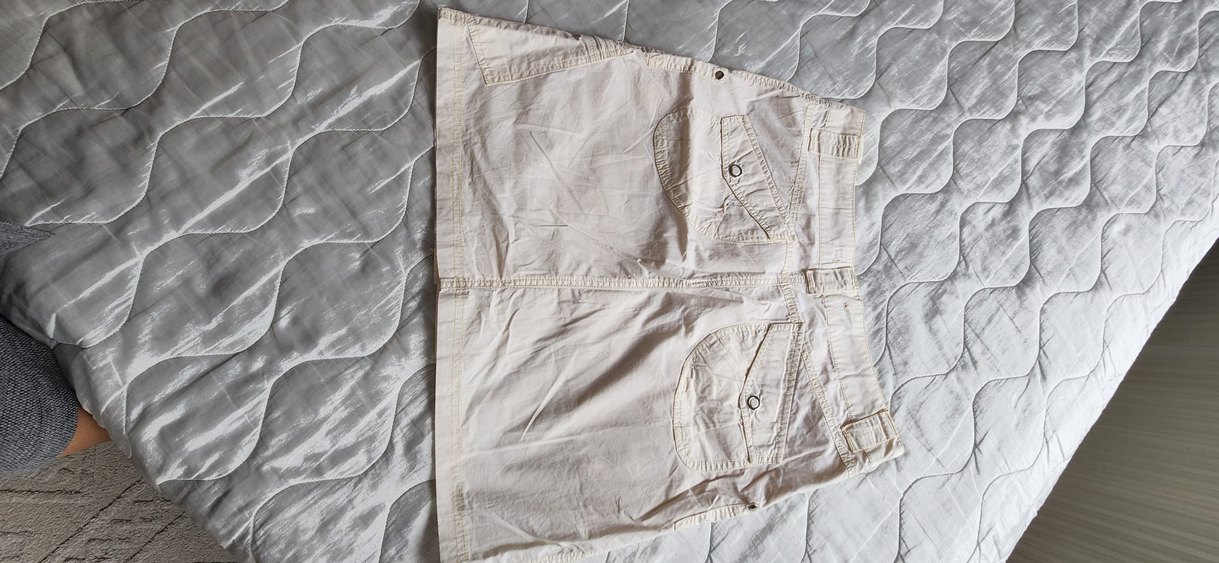 krem Keten Kadın Etek - Görsel 3