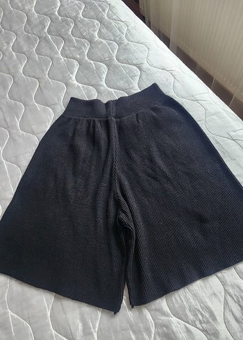 Örgü Siyah Şort - Görsel 5