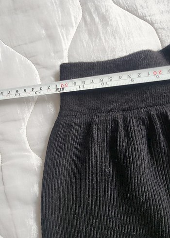 Örgü Siyah Şort - Görsel 4