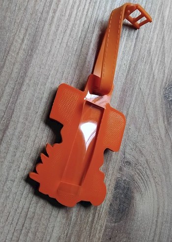 Turuncu Biker Tarzı Anahtarlık - Görsel 2