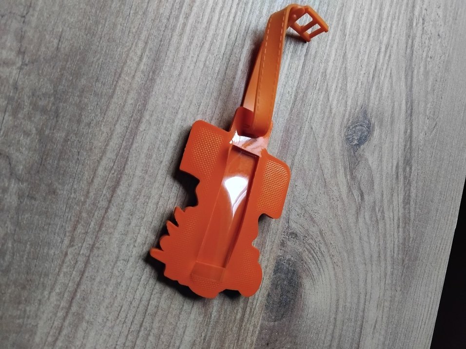 Turuncu Biker Tarzı Anahtarlık - Görsel 2