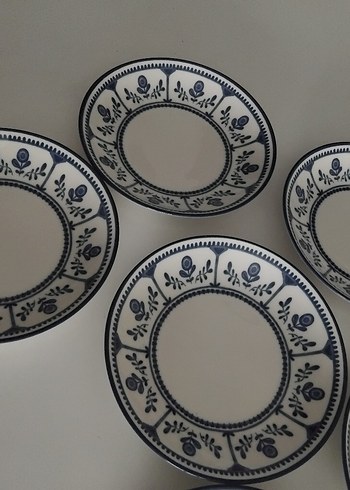 Mavi Desenli Seramik Tabak Seti - Görsel 2