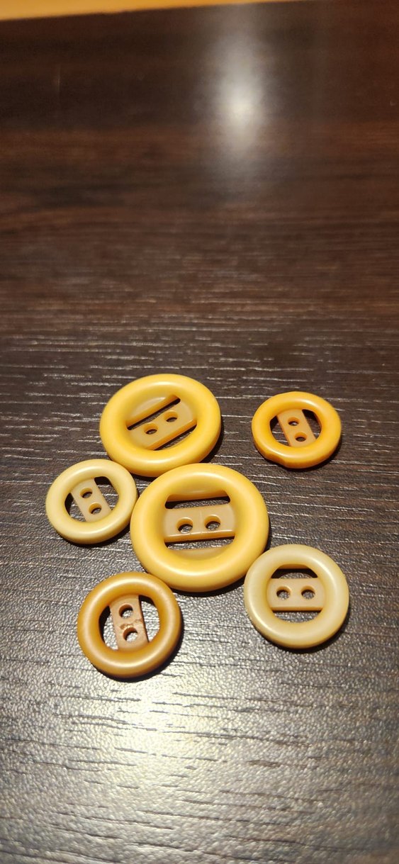 Sarı Yuvarlak Düğmeler Seti - Görsel 3
