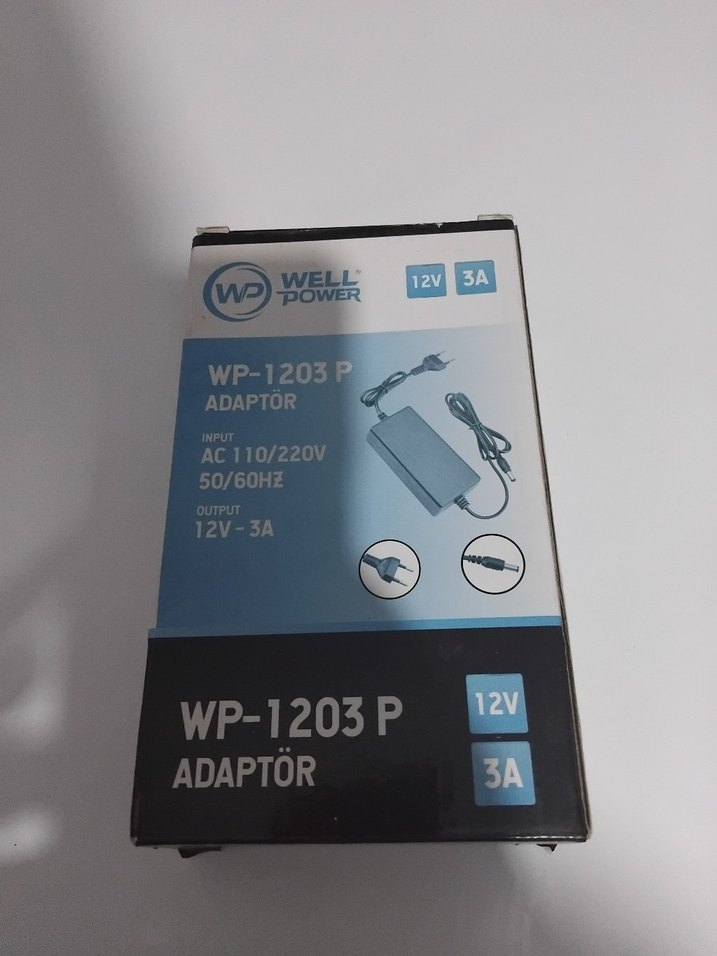 Beyaz WP-1203P 12V 3A Adaptör - Görsel 2