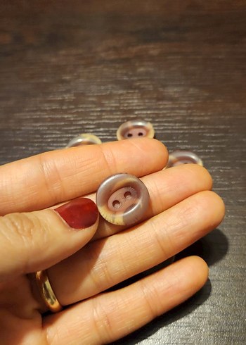 Bohem Tarzda Doğal Ahşap Düğmeler - Görsel 3