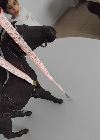 gerçek deri kaplama el işçiliği at heykeli - Görsel 10