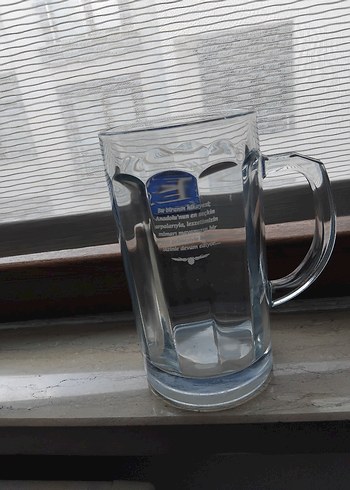 Mavi Efes Bira Bardağı yarım litre - Görsel 2