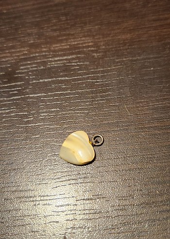 Altın Renkli Midi Boy Kalp Kolye - Görsel 3