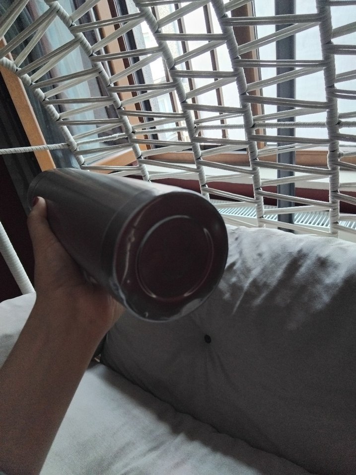 Siyah Gri Çelik Termos Şişe - Görsel 3