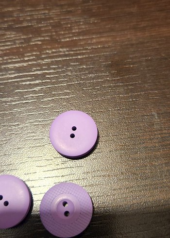 Mor İki Delikli Düğmeler Seti - Görsel 3
