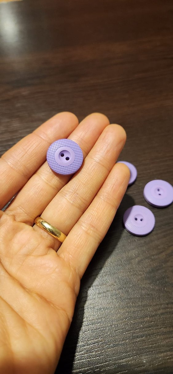 Mor İki Delikli Düğmeler Seti - Görsel 2