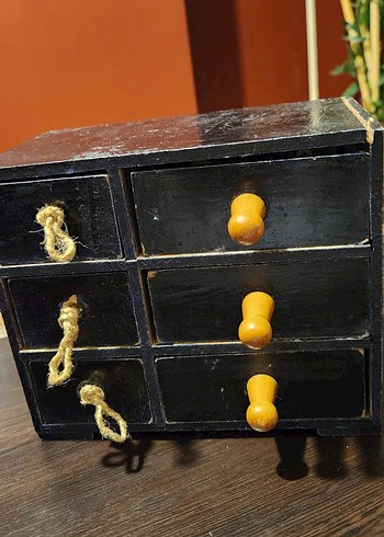 Siyah Ahşap Makyaj Organizerı - Görsel 2