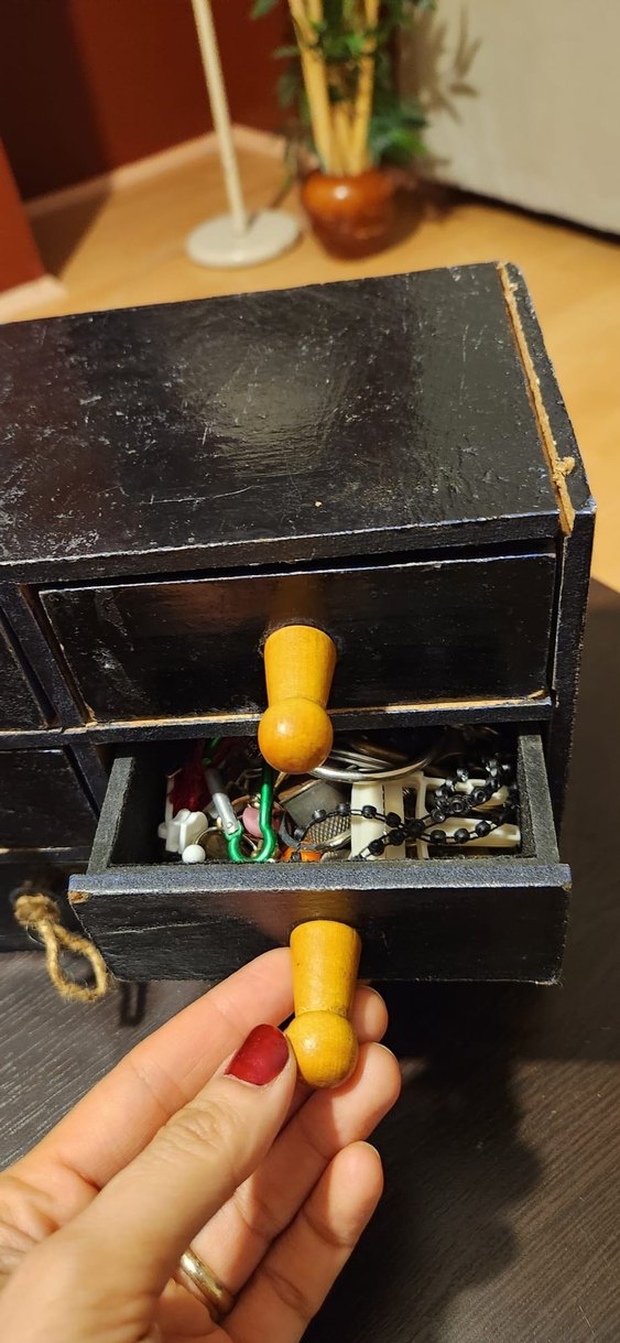 Siyah Ahşap Makyaj Organizerı - Görsel 5