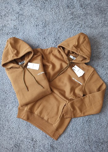 Les Benjamins Unisex Kapsonlu 3iplik Sardonlu Sweat
