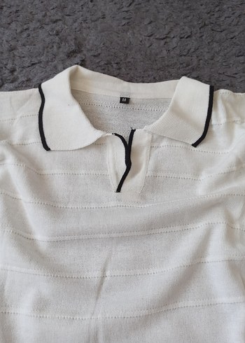 xxl Beden beyaz Renk Unisex polo yaka triko tshirt