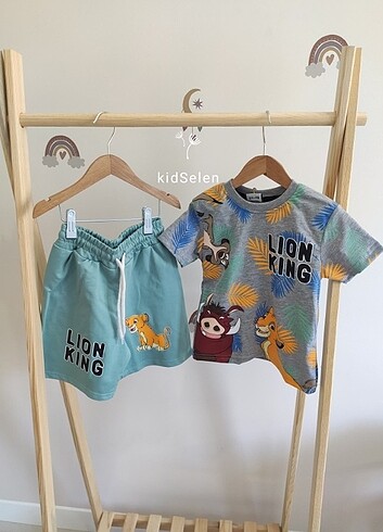 Zara Lion King alt üst çocuk şortlu takım