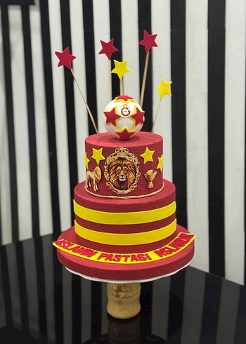 Galatasaray Temalı Figürlü Pasta