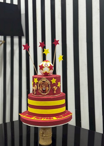 Galatasaray Temalı Figürlü Pasta