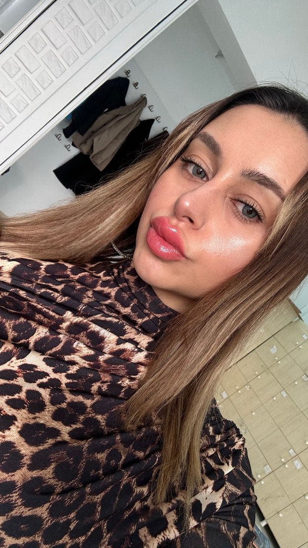 Deri Leopar Desenli Balıkçı Yaka Kadın Bluz - Görsel 3