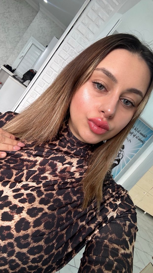 Deri Leopar Desenli Balıkçı Yaka Kadın Bluz - Görsel 2